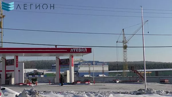 Изготовление опор освещения для АЗС "Лукойл" г. Екатеринбург