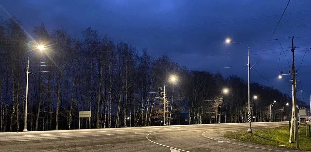 На федеральной дороге Р-22 "Каспий" в Тамбовской области устроили более 30 километров линий электроосвещения